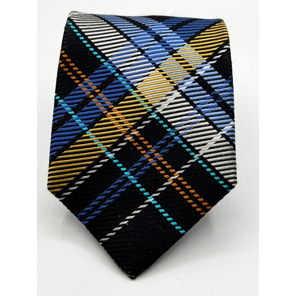 Pronto Uomo Other - PRONTO UOMO Men's 100% Silk‎ Skinny Necktie Designer Plaid W:3.5" L"60"
